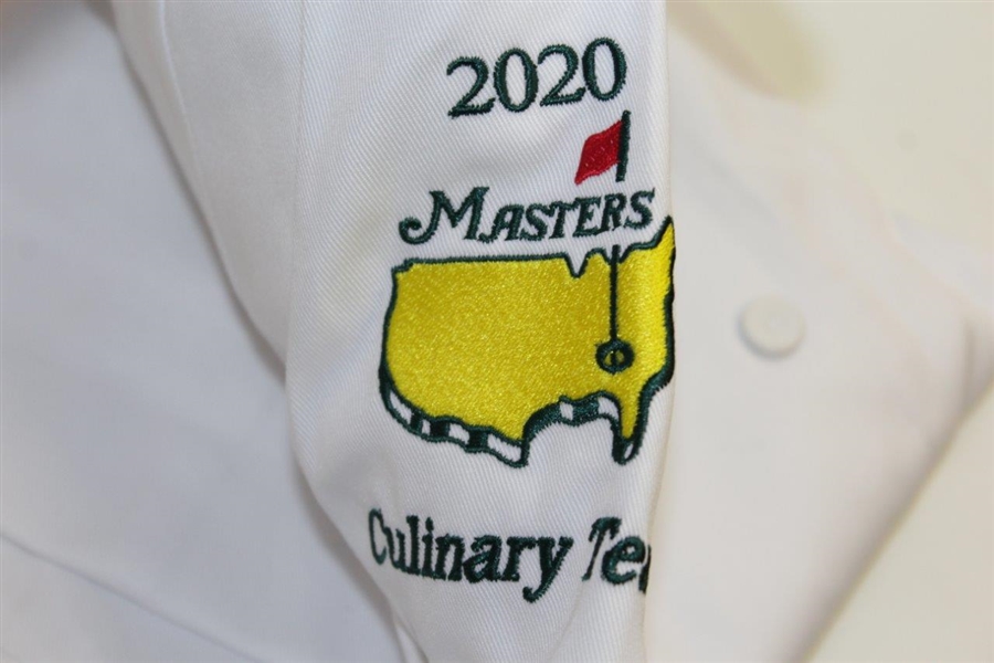 2020 Masters Tournament Culinary Team White Jacket Made by ChefWorks - Size XL