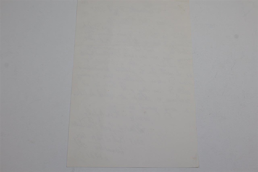 1972 Letter to Jean Murphy from Mrs. Jock Hutchison - Masters Gifts Content