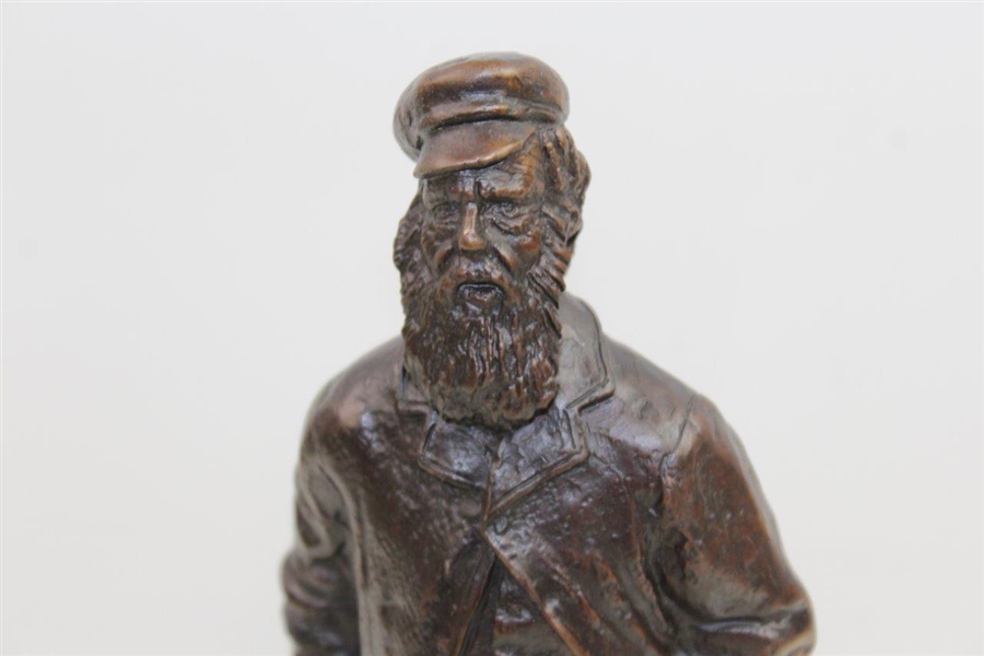 Vintage Old Tom Morris 10 1/2 Tall Unmarked Bronze Statue - 7.5lbs