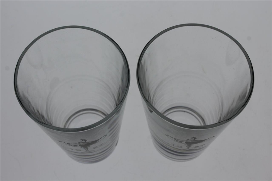 Pair of Custom Sterling Cut Glasses with '1927 Ryder Cup' Logo New in Box