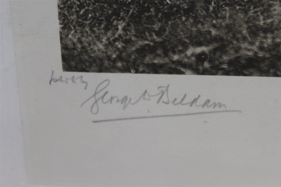 Circa 1905 Harry Vardon Signed Large Format Print - Also Signed by Photographer George Beldam JSA ALOA