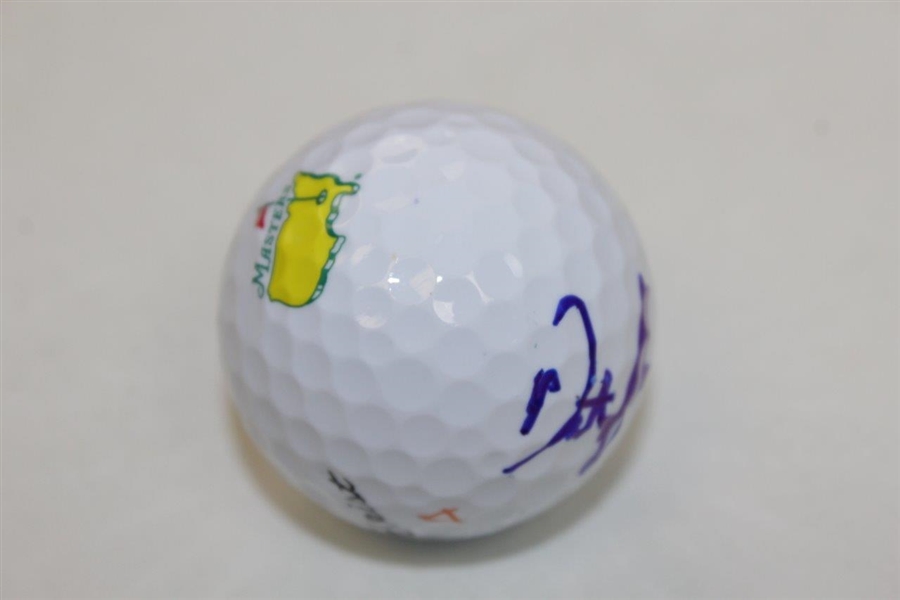 Dustin Johnson Signed Masters Logo Golf Ball JSA #LL49616