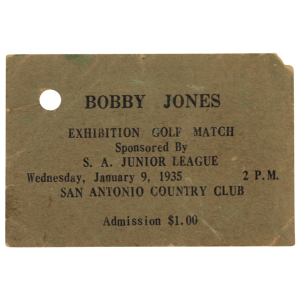 Bobby Jones 1935 Exhibition Match at San Antonio Country Club - Seldom Seen