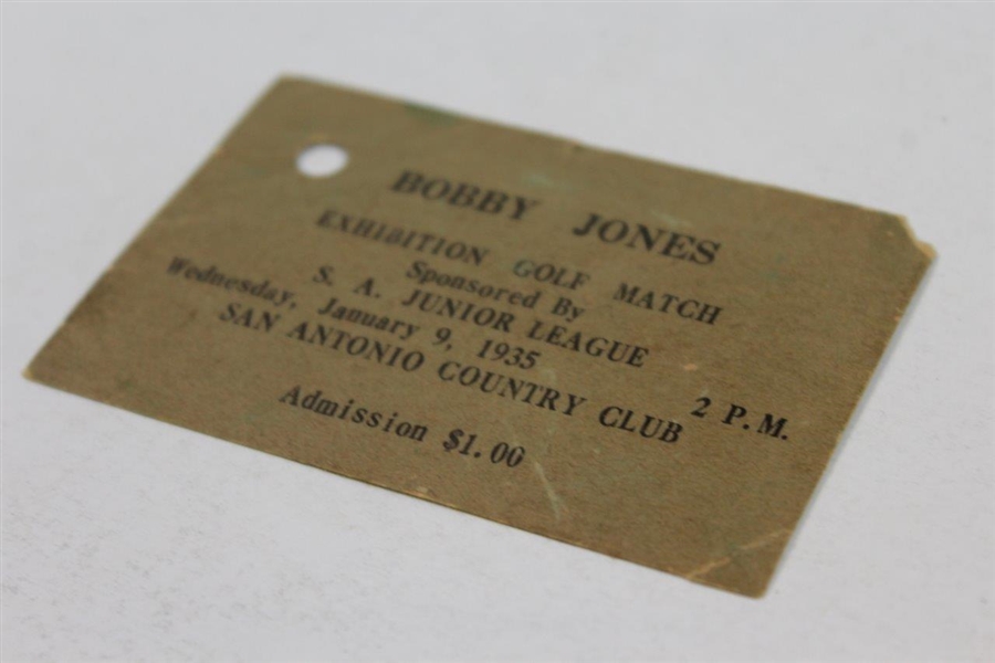 Bobby Jones 1935 Exhibition Match at San Antonio Country Club - Seldom Seen