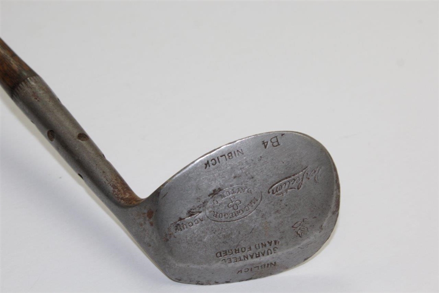 Vintage MacGregor Dayton, Oh. Accurate Hand Forged B4 Niblick with Shaft Stamp