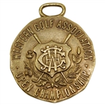 1923 Western Golf Association Open Championship Gold Medal Won by Jock Hutchison