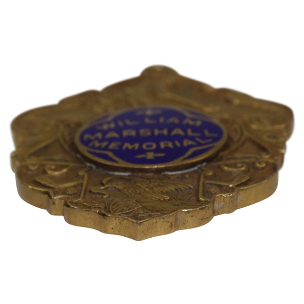 1926 Illinois PGA Winner's 10k Gold William Marshall Memorial Medal Won by Jock Hutchinson