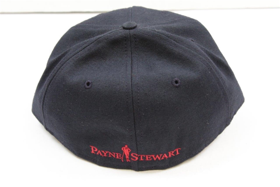 Payne Stewart Personal PS Crossed Clubs Logo Fitted Hat - Navy with Red/Green