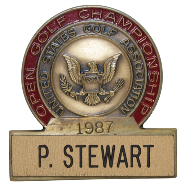 Payne Stewart's 1987 US Open at The Olympic Club Contestant Badge
