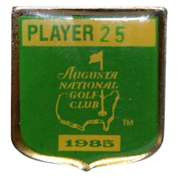Payne Stewart's 1985 Masters Tournament Contestant Badge #25