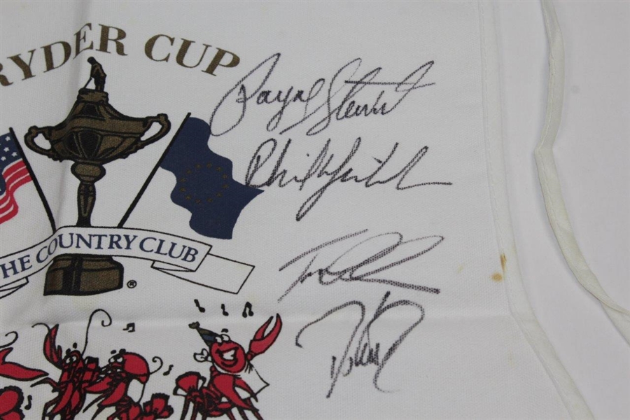 Payne Stewart's Personal 1999 Ryder Cup at Brookline Team USA Signed 'Lobster Bib' JSA ALOA