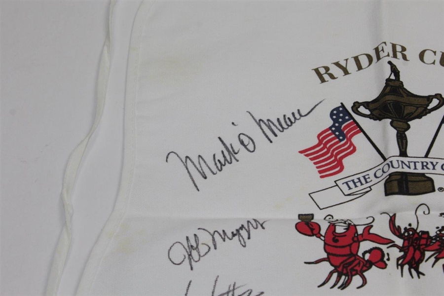 Payne Stewart's Personal 1999 Ryder Cup at Brookline Team USA Signed 'Lobster Bib' JSA ALOA