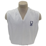 Payne Stewarts Tournament Worn Indianapolis Colts Logo White V-Neck Sweater Vest