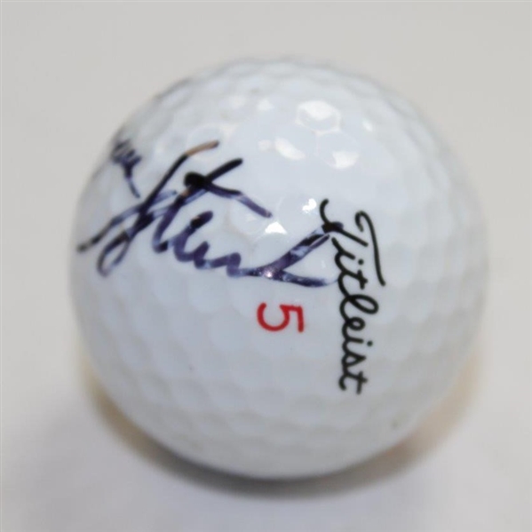Payne Stewart Signed Titleist 5 Logo Golf Ball JSA ALOA