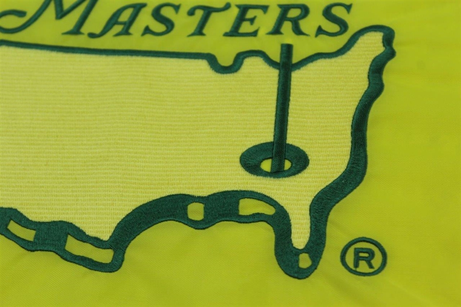 Ben Crenshaw Signed Rare 1997 Masters Embroidered Flag with Inscription JSA ALOA