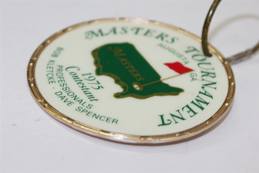 Charles Coody's 1975 Masters Tournament Contestant Metal Bag Tag