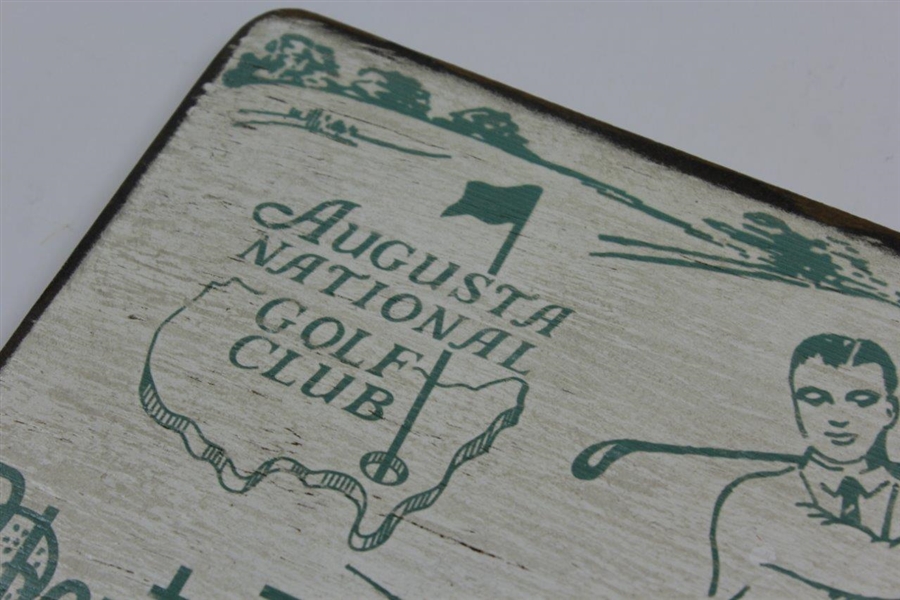 Augusta National Golf Club 'Bobby Jones Course' Opening Jan. 13, 1933 Commemorative Wood Display