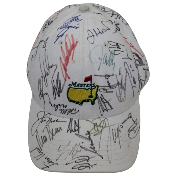 Multi-Signed Masters Tournament Stone Hat with Jack Nicklaus, Arnold Palmer, & others JSA ALOA
