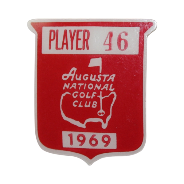 Charles Coody's 1969 Masters Tournament Contestant Badge #46