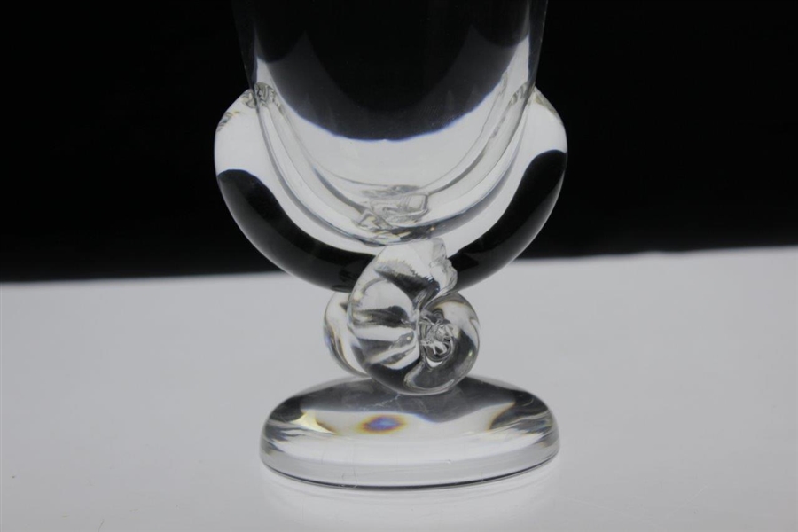 Charles Coody's 1969 Masters Tournament Day's Low Score Crystal Steuben Glass Vase - April 11th
