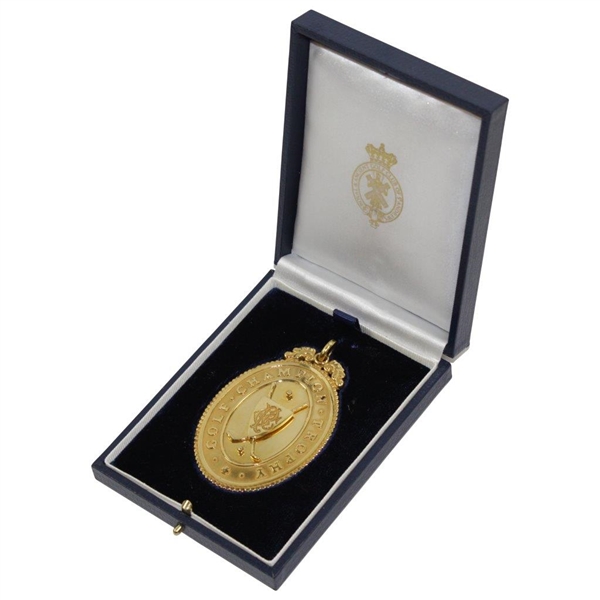 Gold 1872 OPEN Golf Champion Medal to Todd Hamilton - Past Champions Gift @ St. Andrews 2015