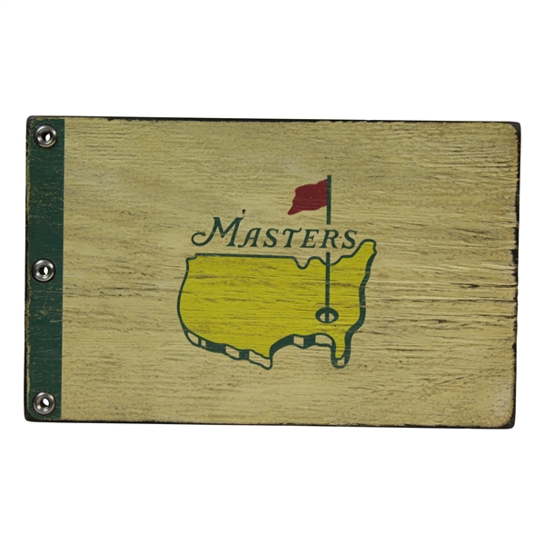 Masters Tournament Logo Aged Wood Flag - Unique 