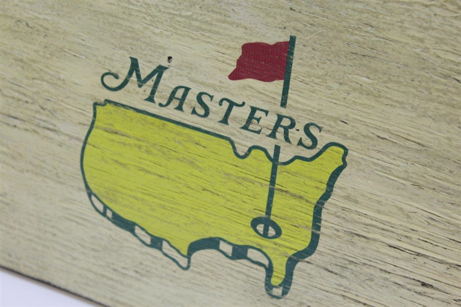 Masters Tournament Logo Aged Wood Flag - Unique 