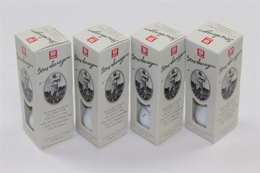 Gene Sarazen 'Autograph' Dozen Wilson Collectors Series Logo Golf Balls in Original Box