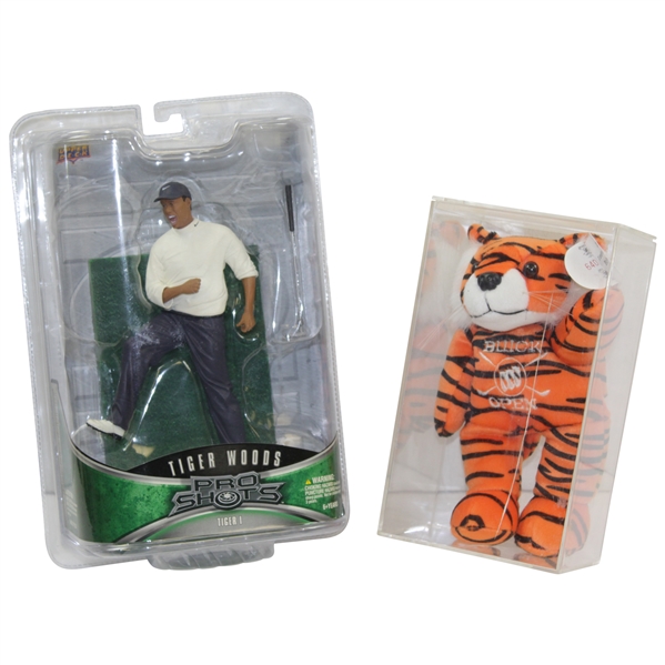 Tiger Woods Upper Deck Pro-Shots Figurine & Ltd Ed 2000 Buick Open Tiger