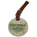 Masters Champion Charles Coodys 1971 Masters Contestant Bag Tag