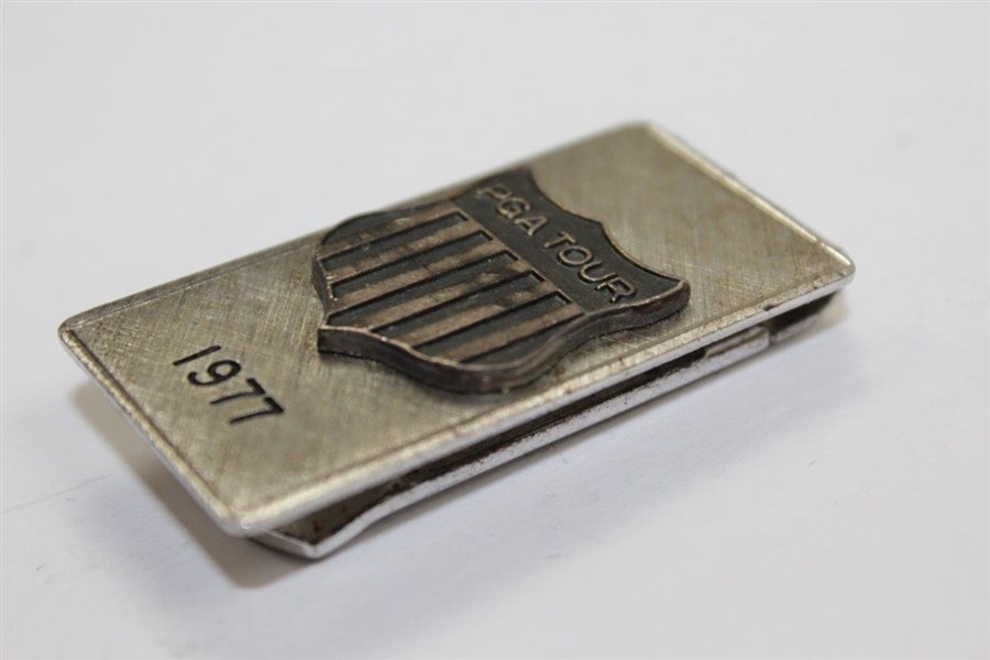 Charles Coody's Personal 1977 PGA Tour Money Clip/Badge