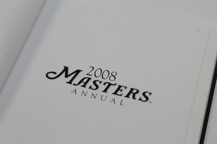 Charles Coody's 2008 Masters Tournament Annual Book with Compliments Card