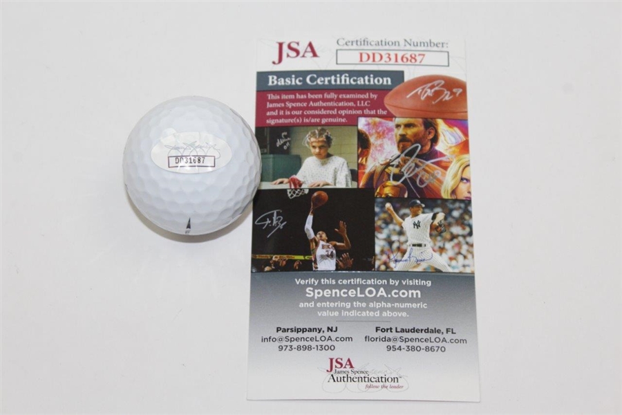 Jim Furyk Signed Masters Logo Golf Ball with '58' JSA #DD31687
