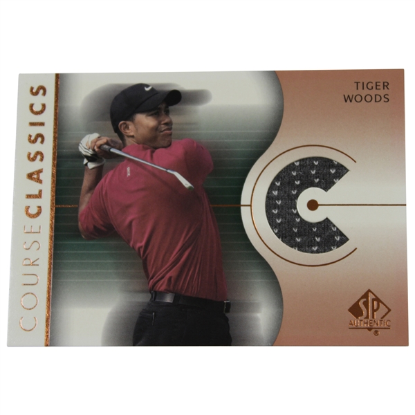 Tiger Woods 2003 Upper Deck Course Classics Golf Card - Game Used Shirt