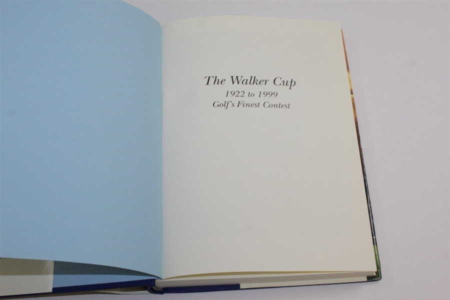 The Walker Cup - 1922 to 1999: Golf's Finest Contest 2000 Book by Gordon G. Simmonds