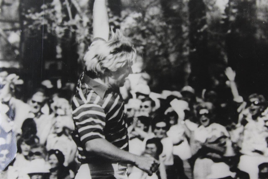 Jack Nicklaus 'Raised Putter' at 1975 Masters Tournament United Press Photo