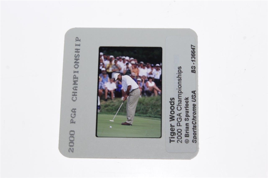 Tiger Woods Origina 2000 PGA Color Slide & Print - Comes with Photo Rights