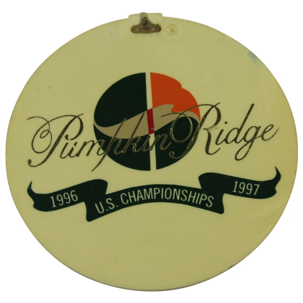 1996 US Amateur Championship Pumpkin Ridge Bag Tag - Tiger Win