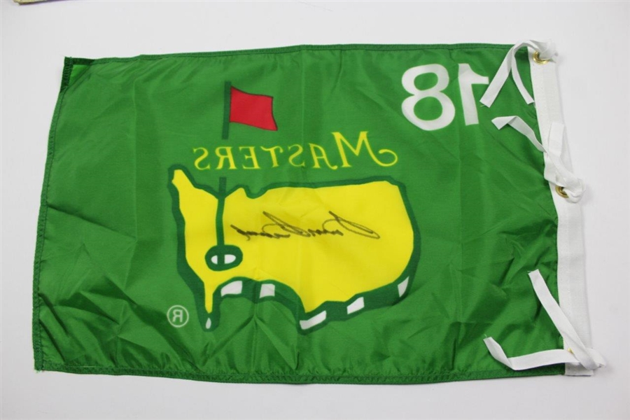 Sam Snead Signed Masters Green Logo Flag JSA ALOA