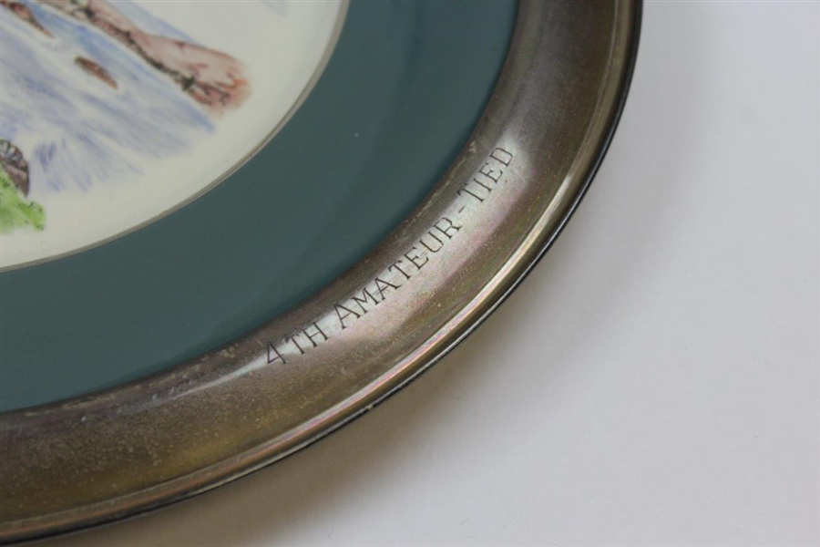 1959 Pebble Beach Pro-Am Cypress Point 4th Place Prize Plate