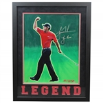 Tiger Woods Signed Ltd Ed 1/1 UDA Legend Tiger Roar Artist Enhanced Photo #BAK20391