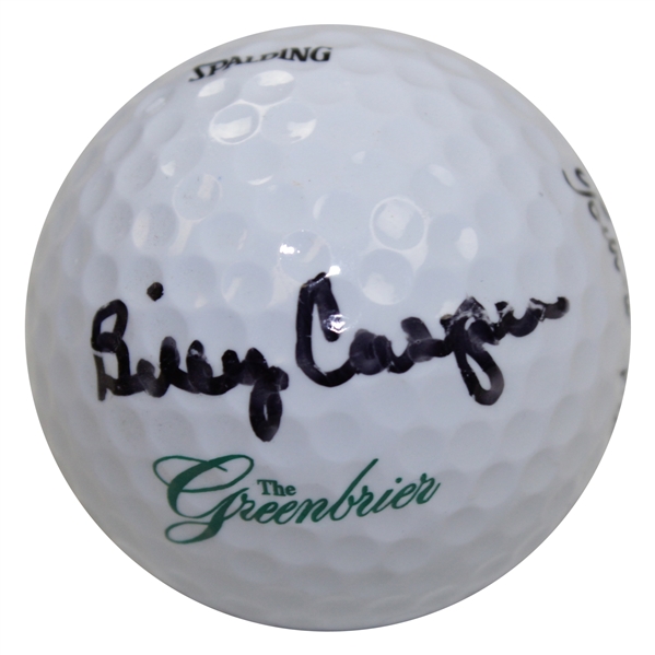 Billy Casper Signed Greenbrier Logo Golf Ball - '79 Ryder Cup Captaining Win JSA ALOA