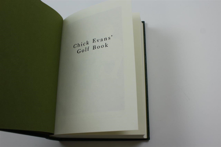 Memorial Tournament Leather Limited & Numbered Edition Chick Evans Golf Book 