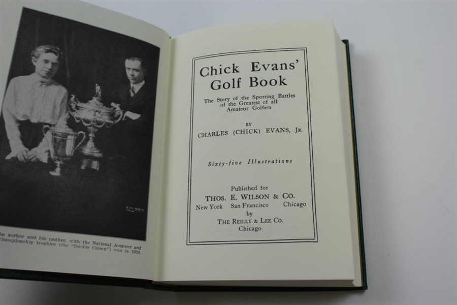 Memorial Tournament Leather Limited & Numbered Edition Chick Evans Golf Book 