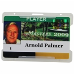 Arnold Palmers Personal 2009 Masters Tournament Player ID Badge #1