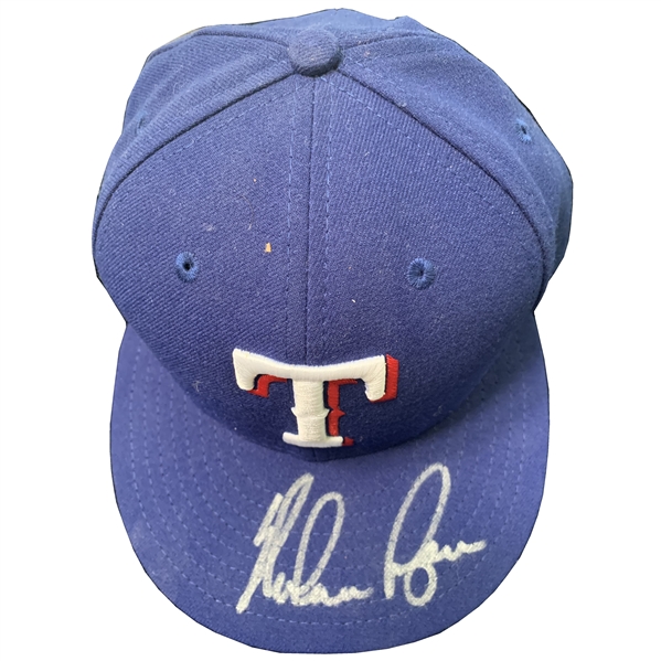 Nolan Ryan Signed Texas Rangers Fitted (7 1/4) Hat with MLB & Ryan Hologram