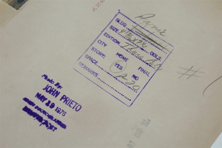 Arnold Palmer 5/19/1976 Record Setting '200 Yankee' Flight Original John Prieto Photo