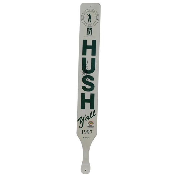 1997 BellSouth Classic PGA Tour Official 'HUSH Y'ALL' Wood Paddle
