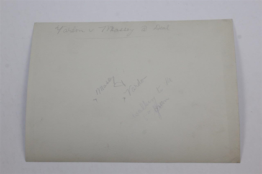 Vintage Vardon & Massey Walking to 5th Green Original Photo - Victor Forbin Collection