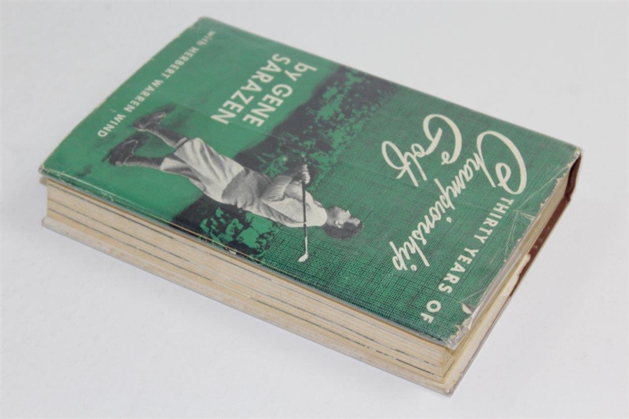 Thirty Years of Golf Championship Golf' 1950 Book Signed by Gene Sarazen & Signed Photo JSA ALOA